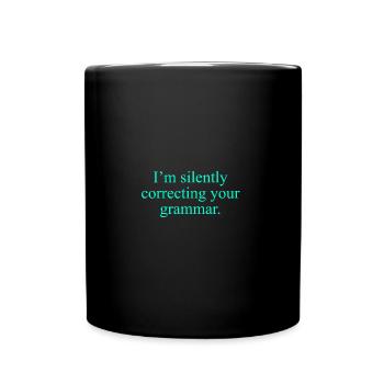 Grammar Spelling German Teacher Gift - Full Colour Mug - black - Front