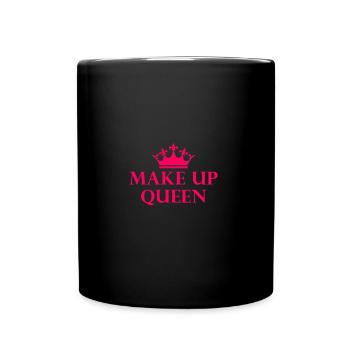 Make Up Queen Königin Schminke Mascara En Masse - Tasse einfarbig - Schwarz - Vorne