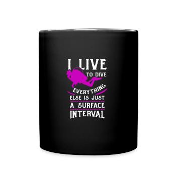 Dive - Full Colour Mug - black - Front