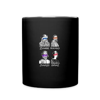 Renaissance Art Shirt - Tasse einfarbig - Schwarz - Vorne