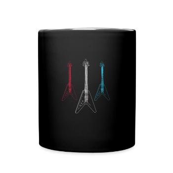 Triple Guitar - Full Colour Mug - black - Front