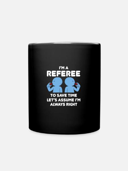 referee - Full Colour Mug - black
