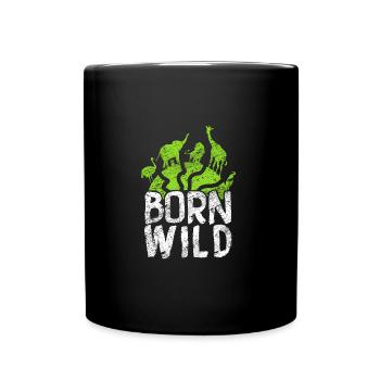 Safari animal - Full Colour Mug - black - Front