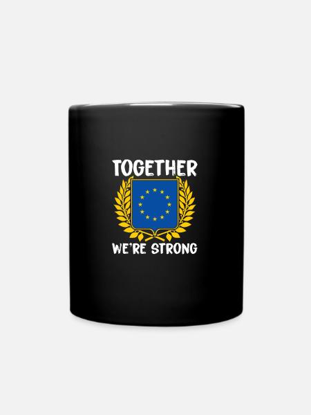 Europa - Tasse einfarbig - Schwarz