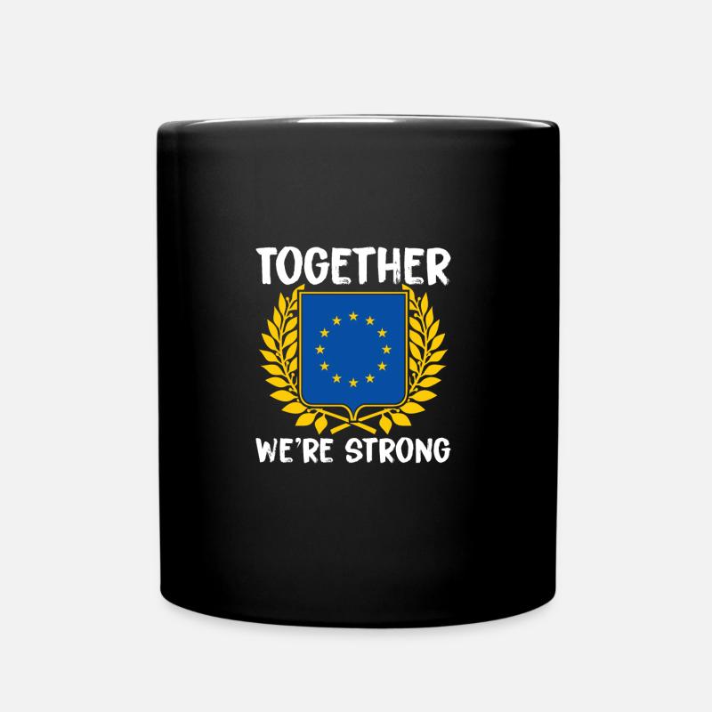 Europa - Tasse einfarbig - Schwarz