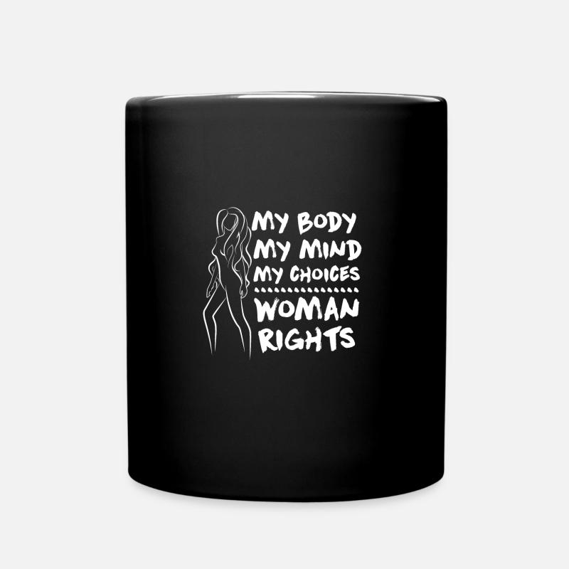 Frauenrechte - Tasse einfarbig - Schwarz