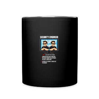 IT Security Définition sécurité informatique cadeau de Troie - Mug uni - noir - Devant