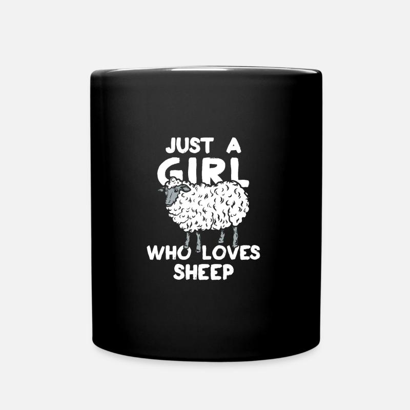 sheep - Full Colour Mug - black