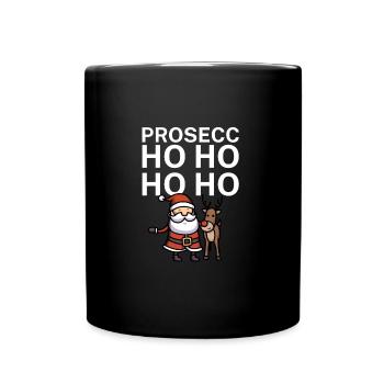 Prosecc ho ho ho ho - Full Colour Mug - black - Front