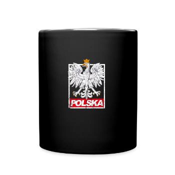 Poland Eagle Polska Polish Gift - Full Colour Mug - black - Front