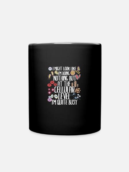 BIOLOGY: Cellular Level - Full Colour Mug - black