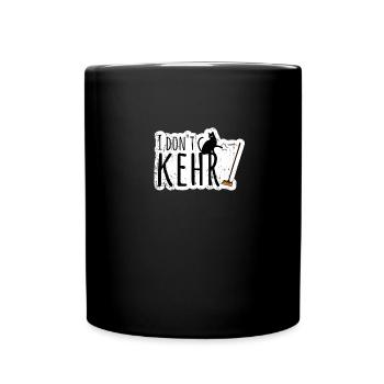 I don't kehr | Denglish for cat lovers - Full Colour Mug - black - Front