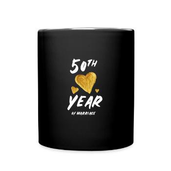 Golden wedding - Full Colour Mug - black - Front