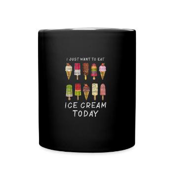 ice cream - Full Colour Mug - black - Front