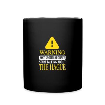 WARNING !: The Hague - Full Colour Mug - black - Front