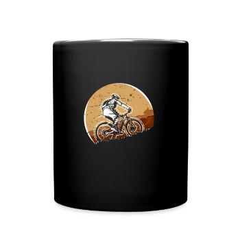 Fahrrad Sport - Tasse einfarbig - Schwarz - Vorne