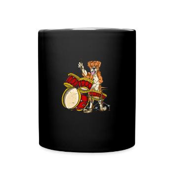 Boxer drums - Full Colour Mug - black - Front