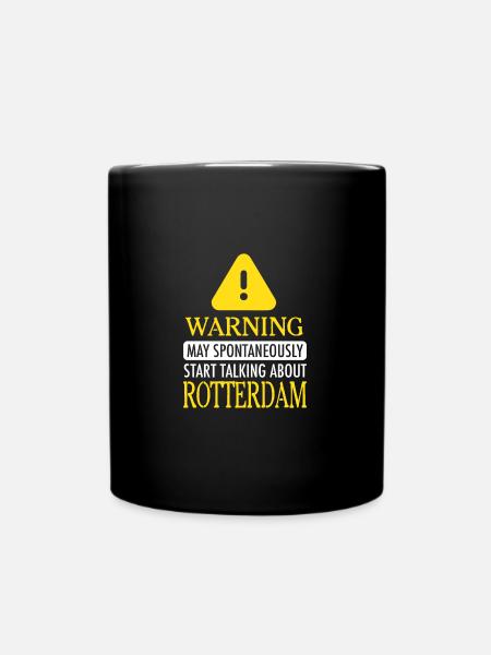 WARNING!: Rotterdam - Tasse einfarbig - Schwarz