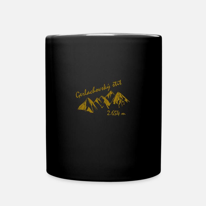 Gerlachovský štít Slowakei Souvenir - Tasse einfarbig - Schwarz