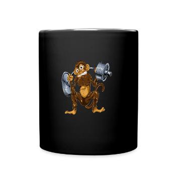 Squat de singe - Mug uni - noir - Devant