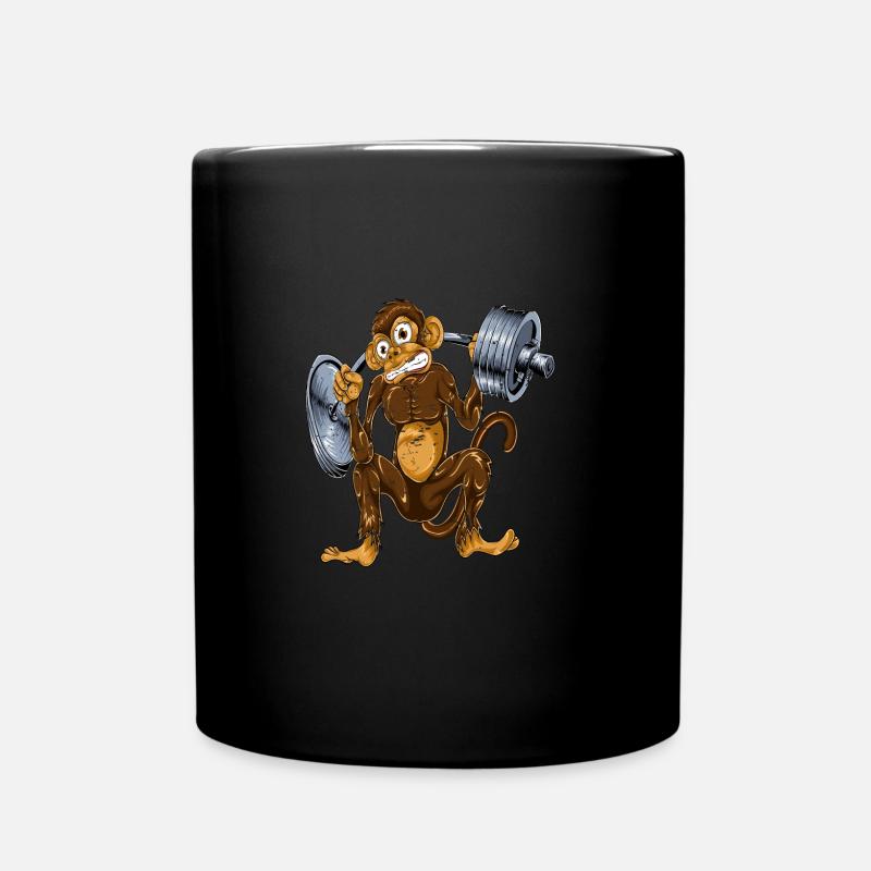 Squat de singe - Mug uni - noir