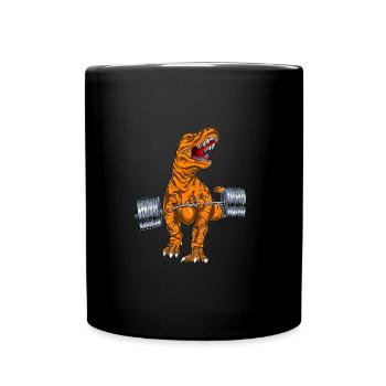Tyrannosaure maléfique Deadlift - Mug uni - noir - Devant