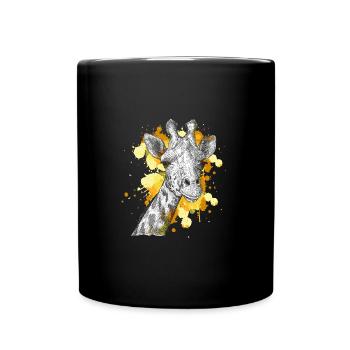 giraffe - Full Colour Mug - black - Front