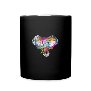 elephant - Full Colour Mug - black - Front