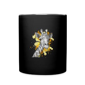 Giraffe Animal - Full Colour Mug - black - Front