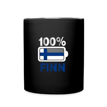 Finnland Finne - Tasse einfarbig - Schwarz - Vorne