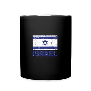 Israel flag - Full Colour Mug - black - Front