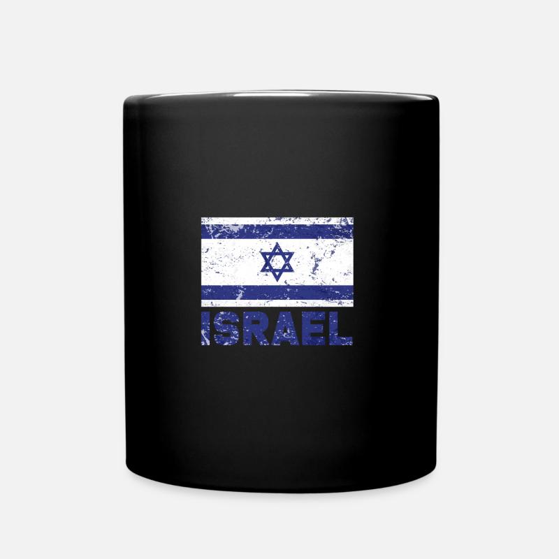 Israel Flagge - Tasse einfarbig - Schwarz