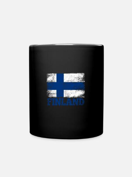 Drapeau de la Finlande - Mug uni - noir