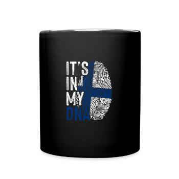 Finland DNA - Full Colour Mug - black - Front