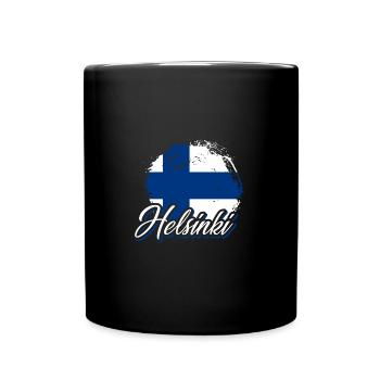 Finland Helsinki - Full Colour Mug - black - Front