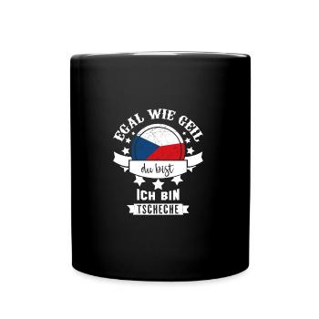 Tschechien Tscheche Land Europa - Tasse einfarbig - Schwarz - Vorne