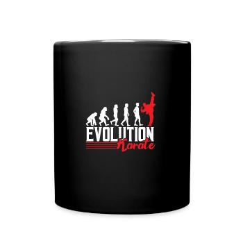 Evolution Karate - Tasse einfarbig - Schwarz - Vorne