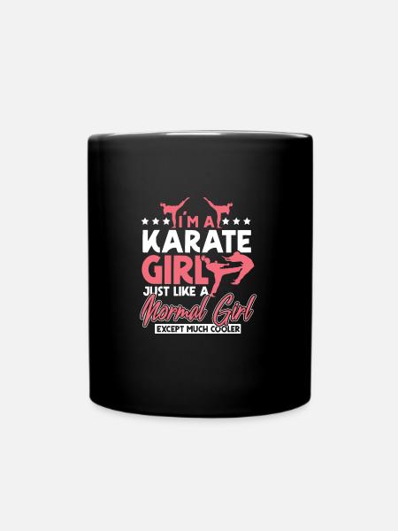 Karate Girls - Full Colour Mug - black