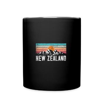 Neuseeland Land - Tasse einfarbig - Schwarz - Vorne