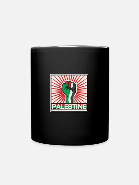 Palästina - Tasse einfarbig - Schwarz
