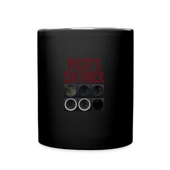 Pilot flying - Full Colour Mug - black - Front