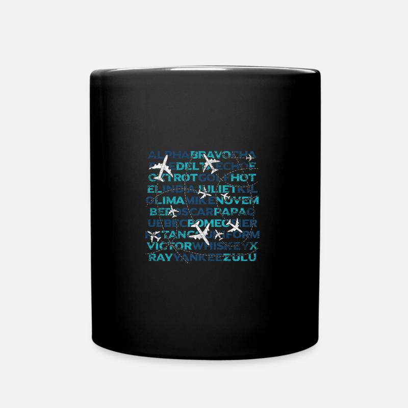 Avion aviation volant - Mug uni - noir