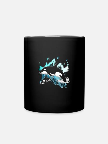 Orca - Tasse einfarbig - Schwarz