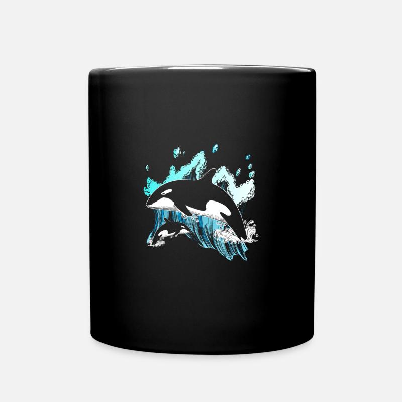 Orca - Tasse einfarbig - Schwarz