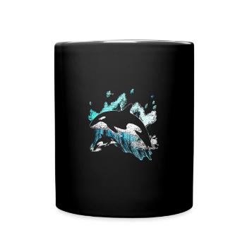 Cadeau d'épaulard - Mug uni - noir - Devant