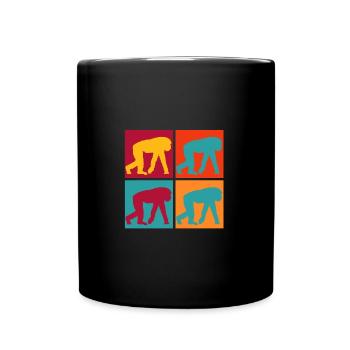 monkey - Full Colour Mug - black - Front