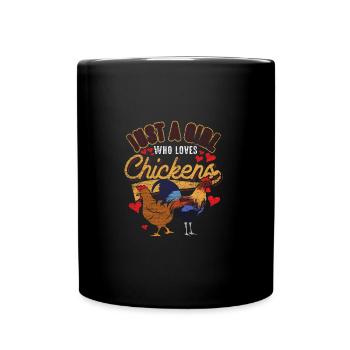 Chicken girl - Full Colour Mug - black - Front