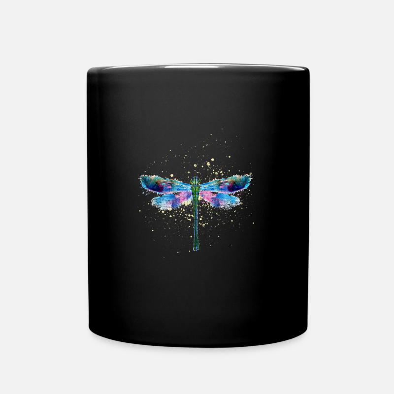 Libelle - Tasse einfarbig - Schwarz