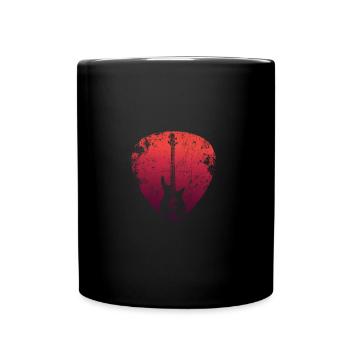 L'amour de la guitare - Mug uni - noir - Devant
