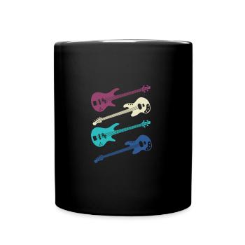 Musique de musicien de guitare - Mug uni - noir - Devant